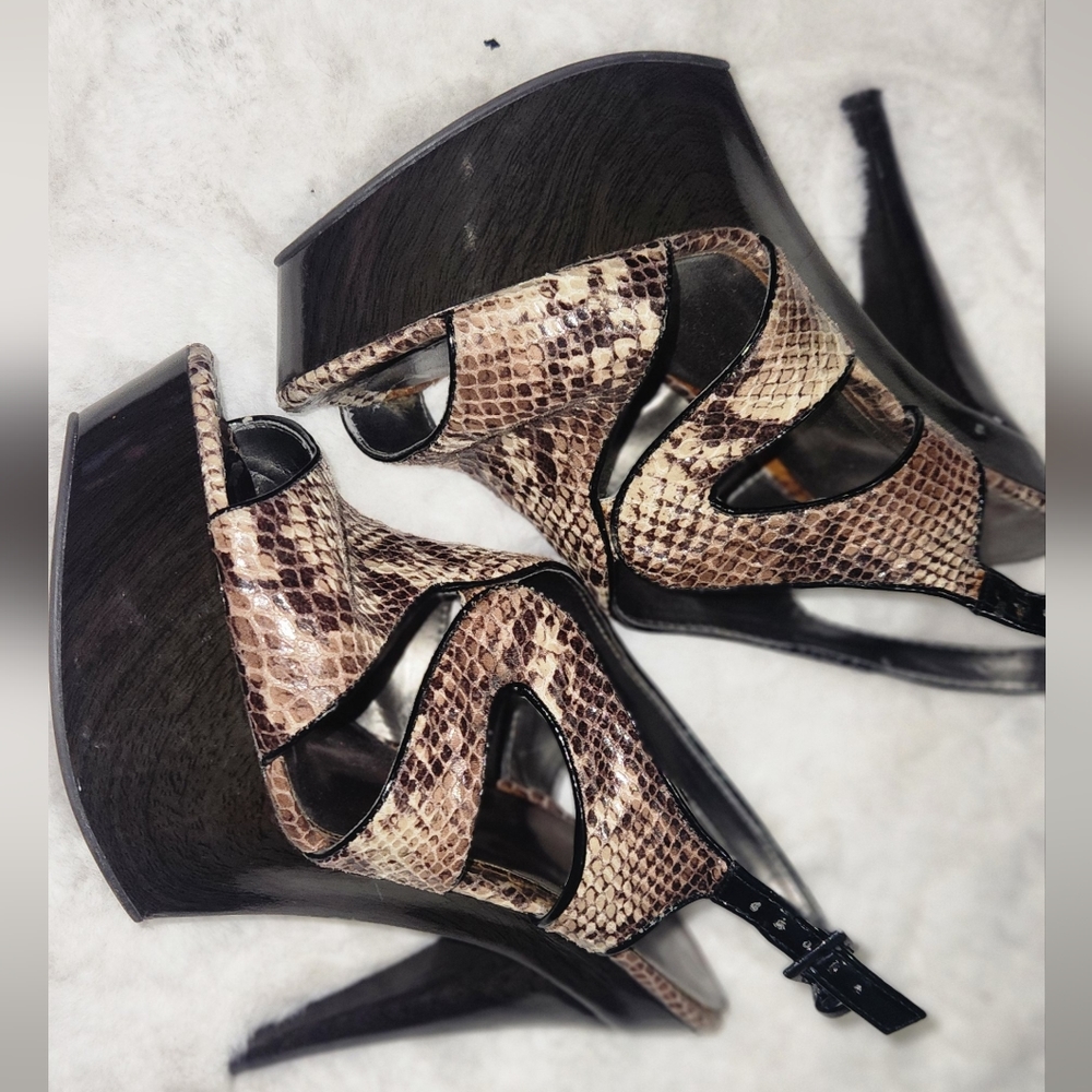 Snake skin heels